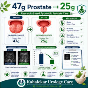 Case Study: Enlarged Prostate Reduced from 47 Gram to 25 Gram with Ayurvedic Treatment