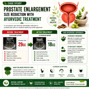 Prostate Enlargement Reduced from 29cc to 18cc with Ayurvedic Treatment