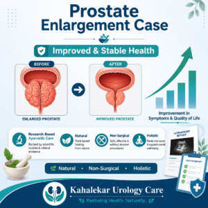 Prostate Enlargement Case – Improved & Stable Health with Kahalekar Urology Care