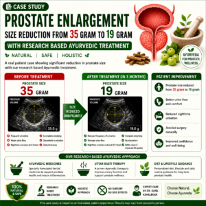Case Study: Enlarged Prostate Reduced from 35 Gram to 19 Gram with Ayurvedic Treatment